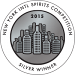 New York International Spirits Competition Silver Winner 2015
